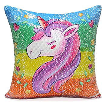 Unicorn Pattern Pillow Cases Waist Throw Cushion Cover Home Car Sofa Decor 1PC